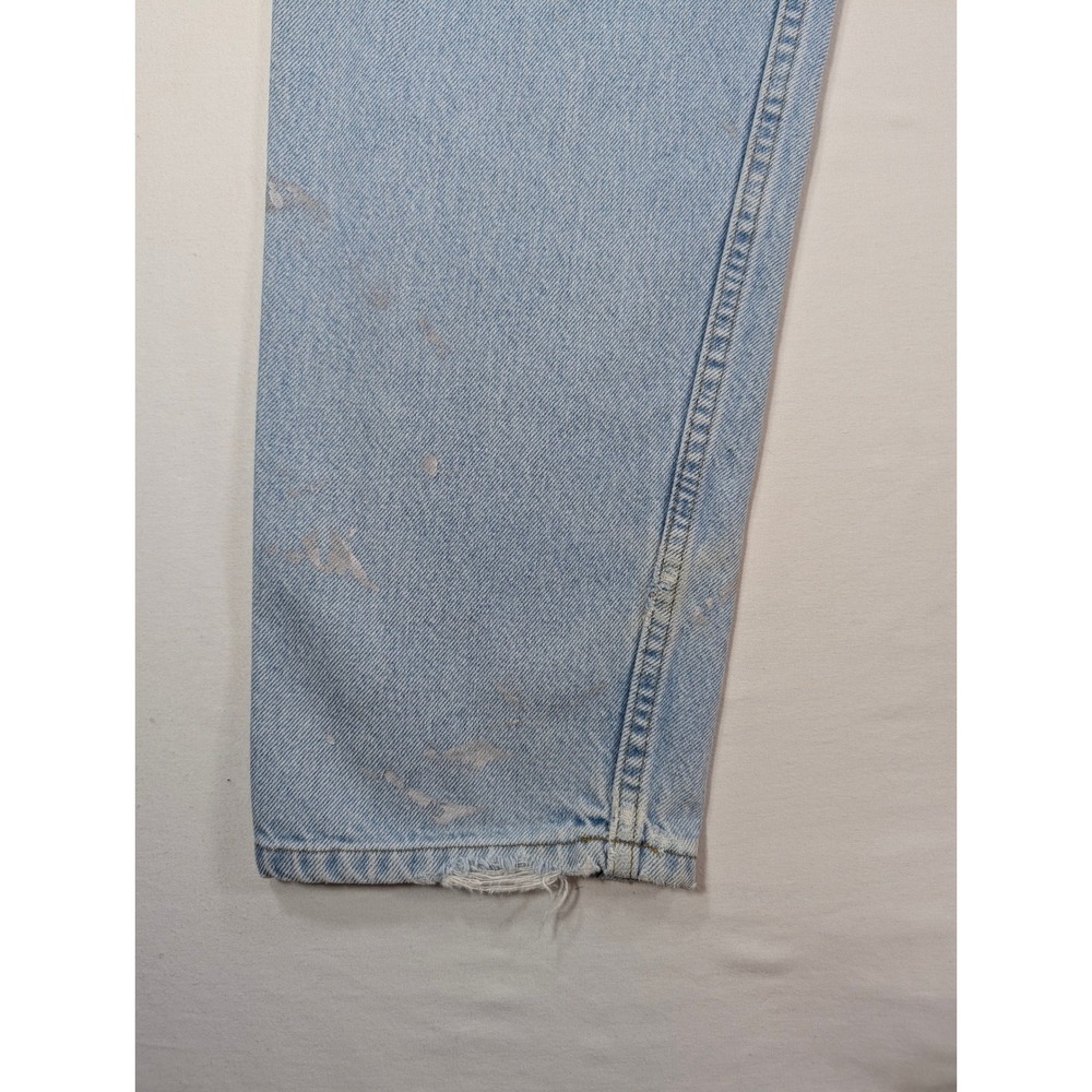 Carhartt B17STW Relaxed Fit Jeans Mens 34x34 Stonewash Blue Distressed Denim - Picture 7 of 8